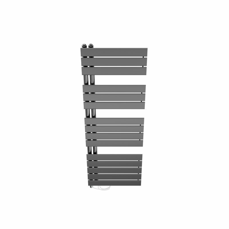 Roianne Designer Towel Rail Heated Towel Rails, Gunmetal, 138cm H x 50cm W x 6.7cm D