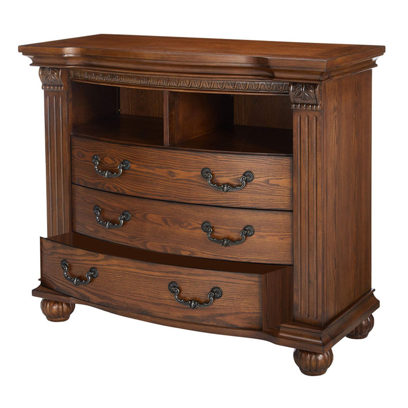 Commode média 3 tiroirs Flaxville