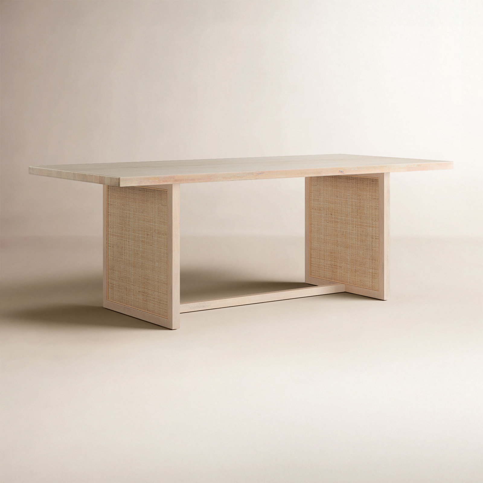 Nephie 84'' Dining Table, Whitewash