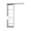 Manchester 150 Closet System with Metal Rod, 5 Open Shelves, and 1 Drawer-131454239