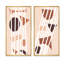 «Minimal Abstract Geometric in Earth Tones I», ensemble de 2 impressions-656962881-656962885
