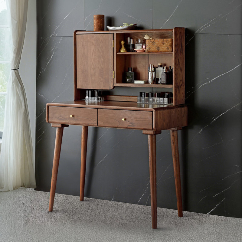Coiffeuse avec rangement Klaus, Brown