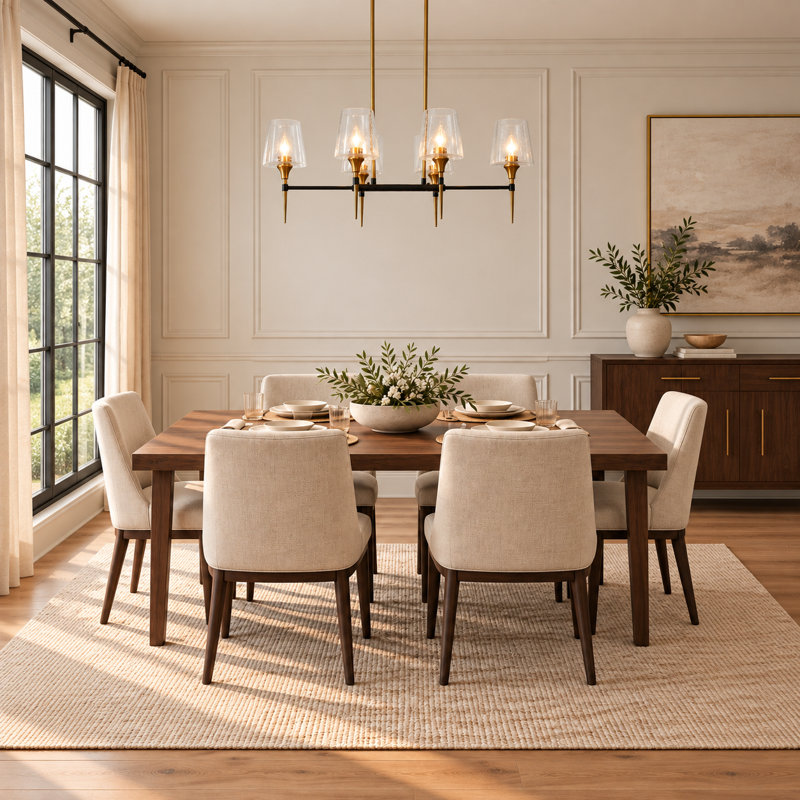 Tevye 6-Light Modern Dining Room Pendant Light