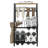 Acacia Wood Shoe Rack with Boot Storage, Entryway Organizer Shelf for Shoes, Boots and Mudroom Storage