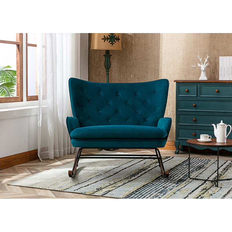 Chaise berçante Koekoek, Bleu sarcelle
