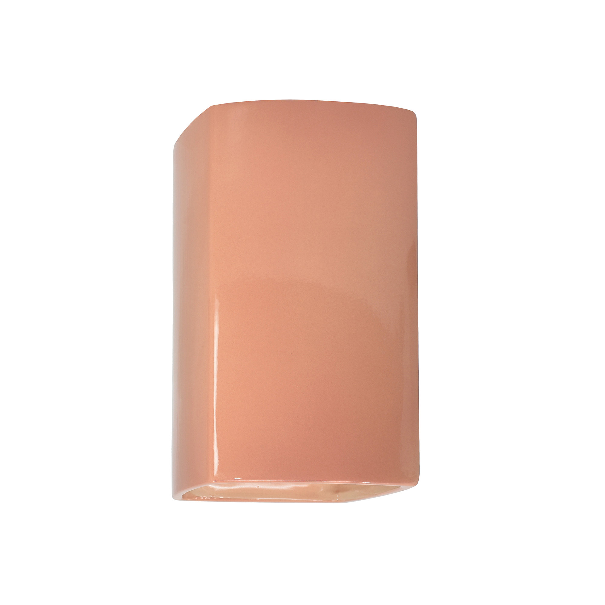 Nomad Outdoor Ceramic LED Wall Light, Cerise, No, 13.5" H x 7.25" W x 4" D