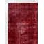 Tapis turc moderne en laine délavé à la main de couleur rouge rubis 7,8 x 10,8 pi
