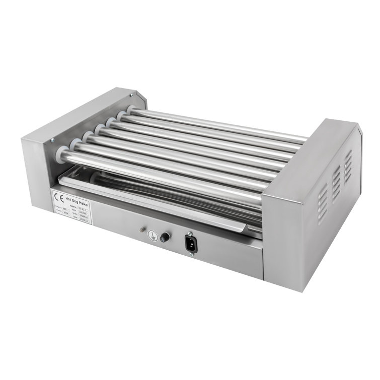 JOYDING Commercial Hot Dog Grill Machine 7 Roller Electric Sausage