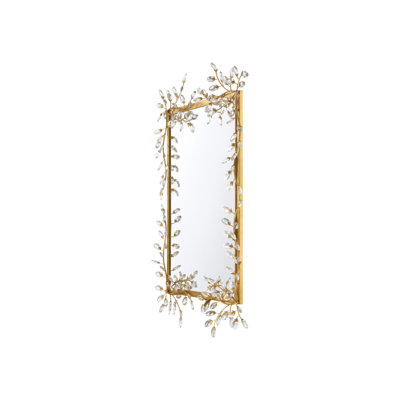 Forget-Me-Not Rectangle Beveled Mirror