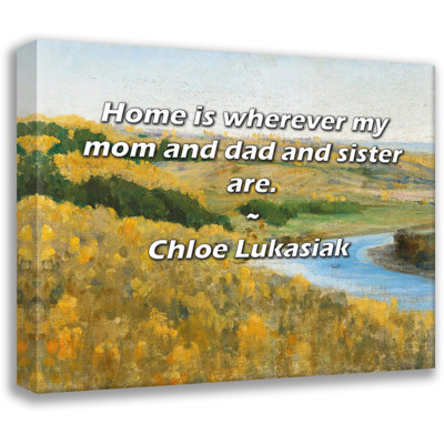 Dakota Fields Gallery Wrapped Canvas By Abby Slovin: "Like a palindrome, like the way a perfect day s