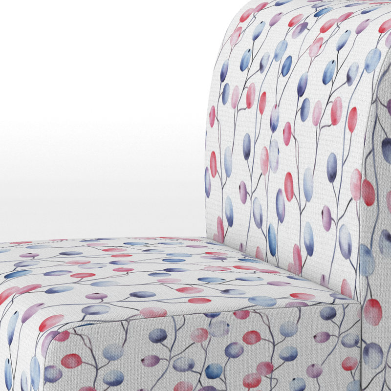 Fauteuil de chambre Floral, Pantoufle sans accoudoirs