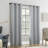 Sun Zero Aldwin Slub Texture Magnetic Closure 100% Blackout Grommet Curtain Panel-110987437-110987440