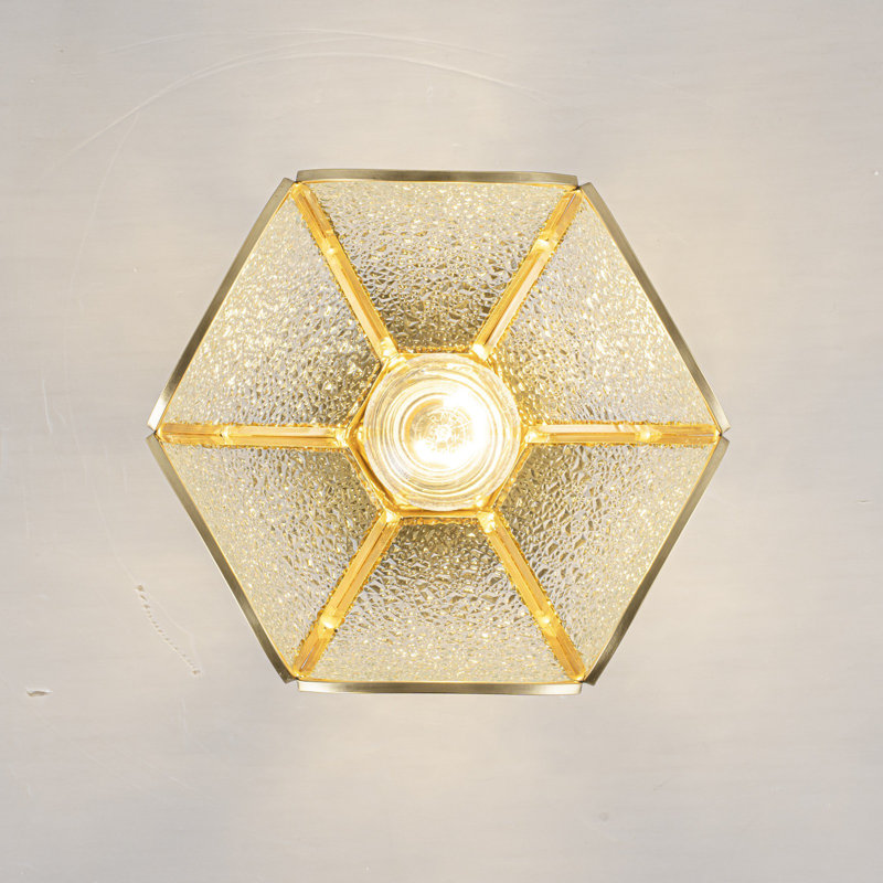 Plafonnier semi-encastré 1 lumière Tiffany