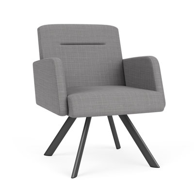 Willow Lounge Reception Swivel Guest Chair Steel Legs