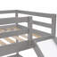Lit simple au-dessus d'un lit superposé avec glissade et gris - Assemblage pratique de qualité-116739506