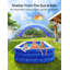Grande piscine gonflable avec auvent
