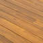 Table de salle à manger d'extérieur en bois d'acacia Kaja, finition teck avec conception à lattes