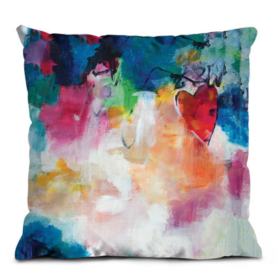 Alaia Heart Of The Matter By Amira Rahim Square Throw Cushion