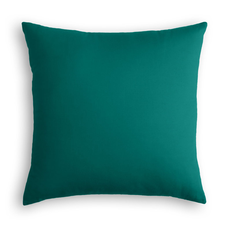  Housse de coussin intérieur / extérieur, 20 po X 20 po, Bleu sarcelle, Pas de bourre