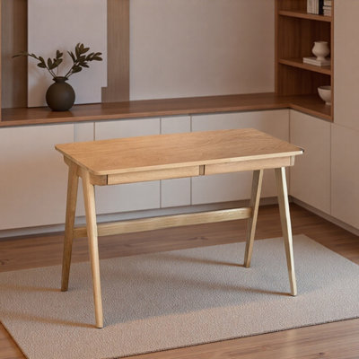 Bureau d'écriture avec tiroir de rangement en bois massif Retro