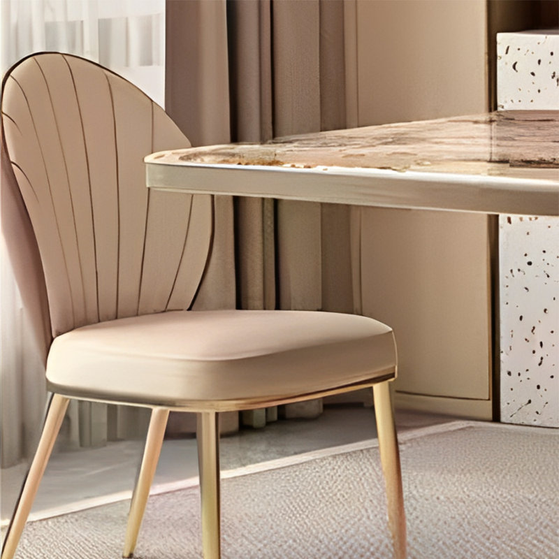 Ensemble de salle à manger rectangulaire haut de gamme léger de luxe 31,49 po, H 29,52 po x L 78,74 po x l 31,49 po
