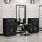 Locking Storage Cabinet Barber Utility Unit with Tool Holder for Salon