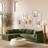 Marcel 122"W Fabric Sectional in Sagano Green-97782868-97782871