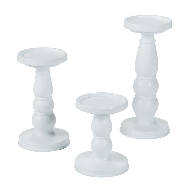 4'' H Resin Tabletop Candlestick