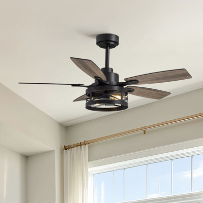 Ceiling Fans With Lights And Remote & App Control Farmhouse Ceiling Fan For Bedroom Living Room And Patio