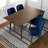 Arlonn 5-Piece Mid-Century Dining Set W/ 4 Velvet Dining Chairs-1071907360