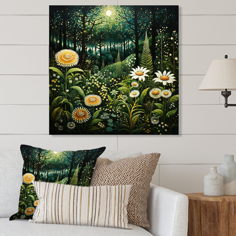 Ferns Plant Enchanted Forest III - impression florale en métal, H 16 po x l 16 po x P 1 po