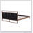 Brown&Gray Leather Bed With 2Pcs Night Lights-1216947479