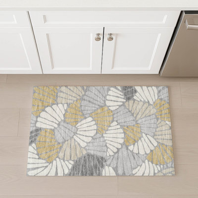 Machine Washable Indoor/Outdoor Jozwiak ACN2384 Floral Rug