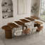 Table de salle à manger extensible pliable pour 1 à 10 personnes, console multifonctionnelle en bois extensible-521671578