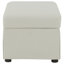 Repose-pieds avec rangement relevable hydraulique Merced Beige