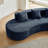 Boneless Curved Sectional Sofa-723428460