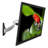Mount-It Full Motion Height Adjustable TV Wall Mount Bracket with Black Gas Spring Articulating Arm