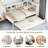 Hanin Wood Daybed with Trundle, Storage Shelves and Charging Station-516878217-516878222