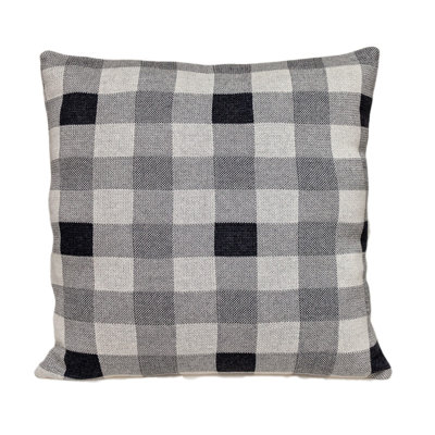 Parkland Collection Graham Transitional Grey Throw Pillow