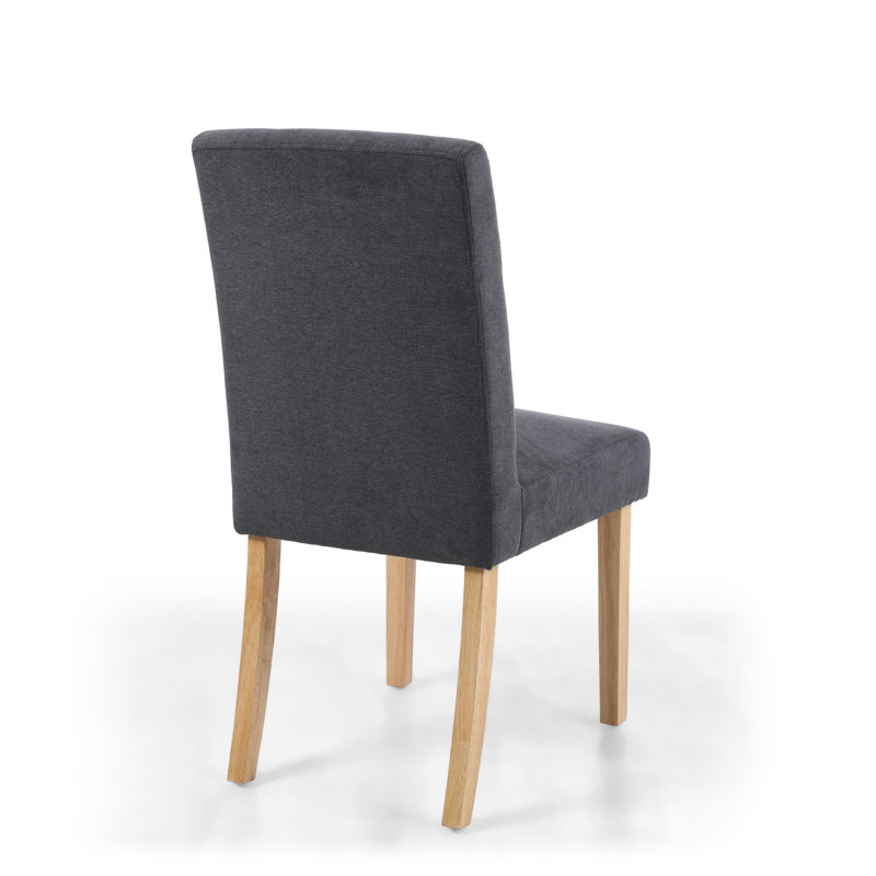 Canby 44.00cm H Polyester Blend Upholstered Side Chair, Dark Grey