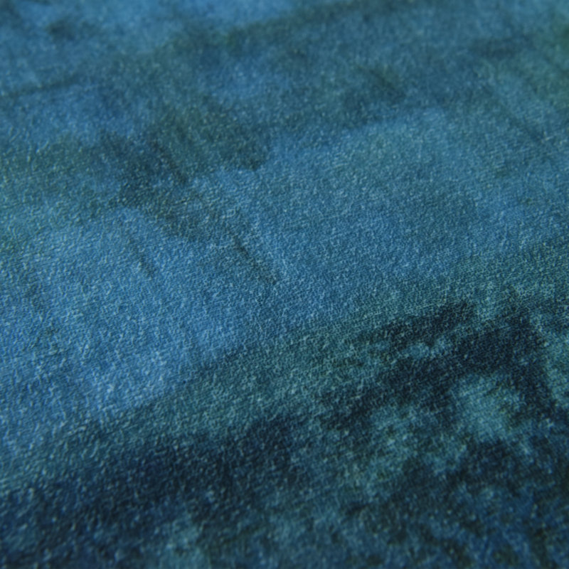 Golden Blue Horizons Washable Area Rug, Power-loomed, Heavenly Softness with Non-Slipping Backing