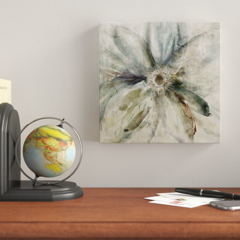 « floral fiction », peinture sur toile tendue, H 10 po x l 10 po x P 1,5 po