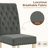 Amby Linen Tufted Upholstered Parsons Dining Chairs with Wood Legs-1120527188