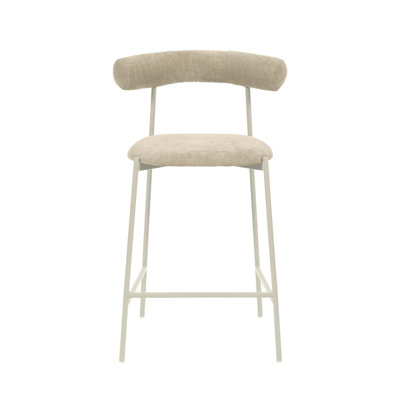 Tabouret de bar et de comptoir en velours Geraldina