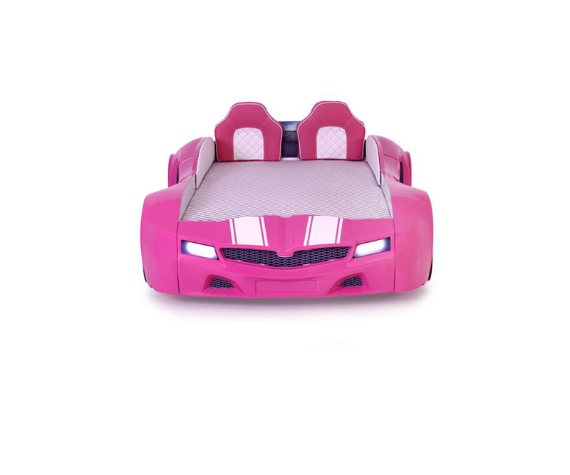 Lit voiture simple Aiden, Rose, Rose