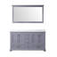 Duke l 60 po x P 22 po. Double meuble-lavabo et miroir 58 po.-66637703-90700979