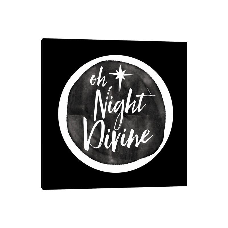 «Oh Night Divine», reproduction d'art sur toile tendue, H 12 po x l 12 po, Toile tendue, Ne s’applique pas