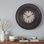 Horloge murale, horloge murale ronde 20 po, brun antique, transitionnel