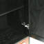 2-Doors Honeycomb Pattern Storage Cabinet With Drawer, Accent Cabinet