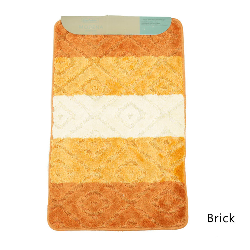 Abibat Bath Rug, Brick
